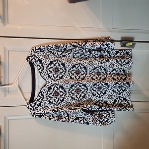 Allison Daley top "denim refresh"